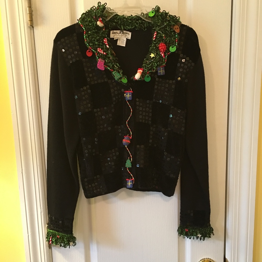 Black Christmas sweater